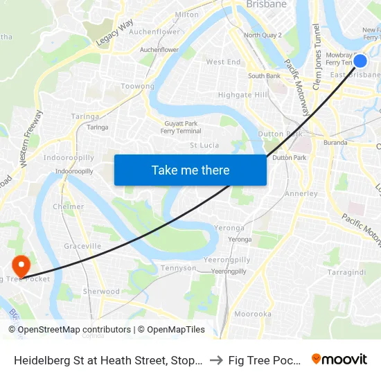 Heidelberg St at Heath Street, Stop 15 to Fig Tree Pocket map