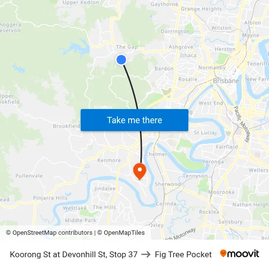 Koorong St at Devonhill St, Stop 37 to Fig Tree Pocket map