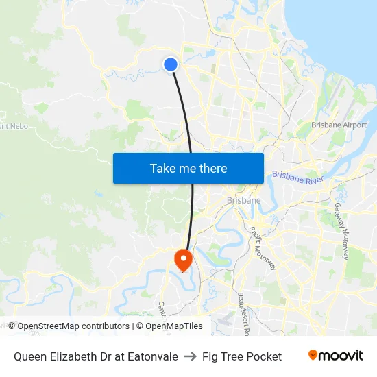 Queen Elizabeth Dr at Eatonvale to Fig Tree Pocket map