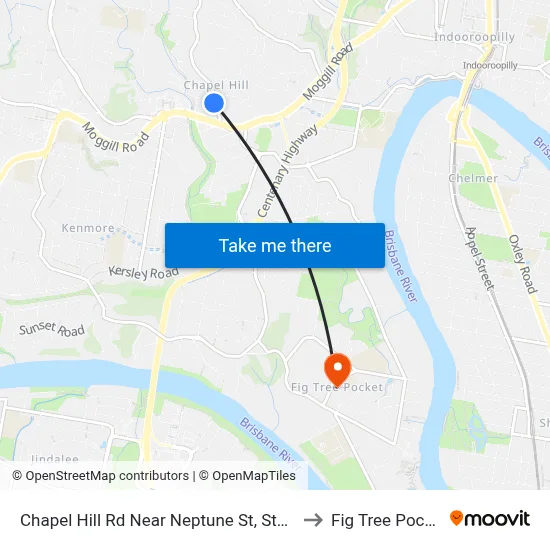 Chapel Hill Rd Near Neptune St, Stop 1 to Fig Tree Pocket map