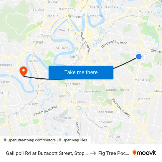 Gallipoli Rd at Buzacott Street, Stop 48a to Fig Tree Pocket map