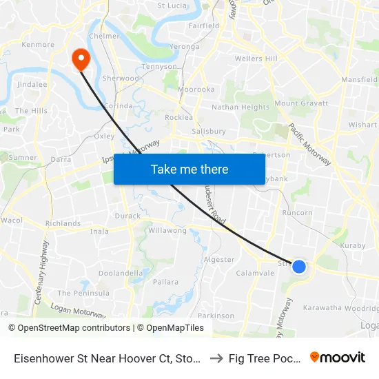 Eisenhower St Near Hoover Ct, Stop 88 to Fig Tree Pocket map