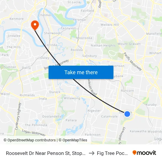 Roosevelt Dr Near Penson St, Stop 88 to Fig Tree Pocket map