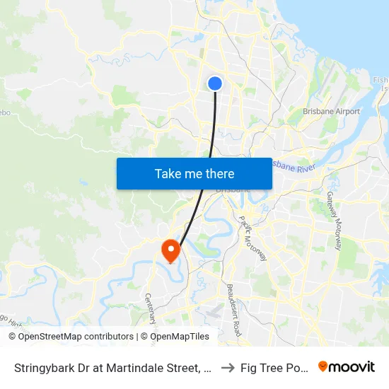 Stringybark Dr at Martindale Street, Stop 47 to Fig Tree Pocket map