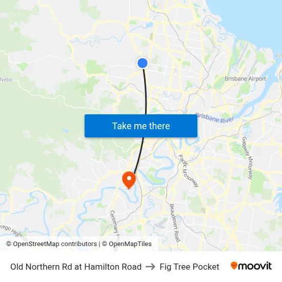 Old Northern Rd at Hamilton Road to Fig Tree Pocket map