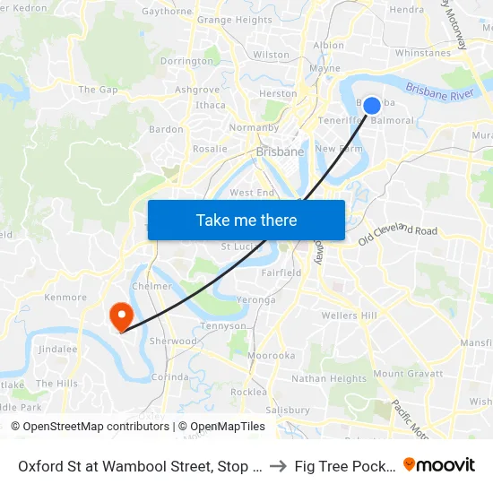 Oxford St at Wambool Street, Stop 31 to Fig Tree Pocket map