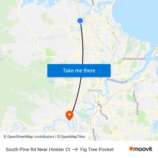 South Pine Rd Near Hinkler Ct to Fig Tree Pocket map
