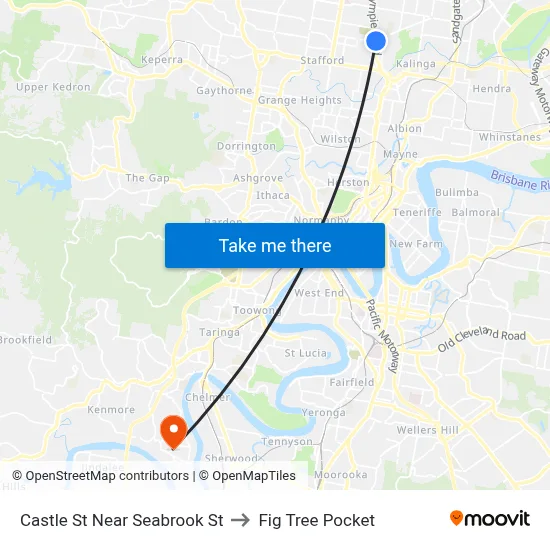 Castle St Near Seabrook St to Fig Tree Pocket map