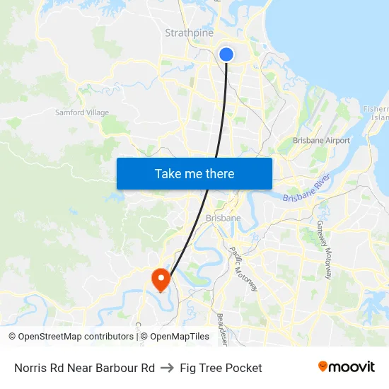 Norris Rd Near Barbour Rd to Fig Tree Pocket map