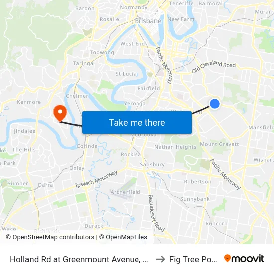 Holland Rd at Greenmount Avenue, Stop 45 to Fig Tree Pocket map