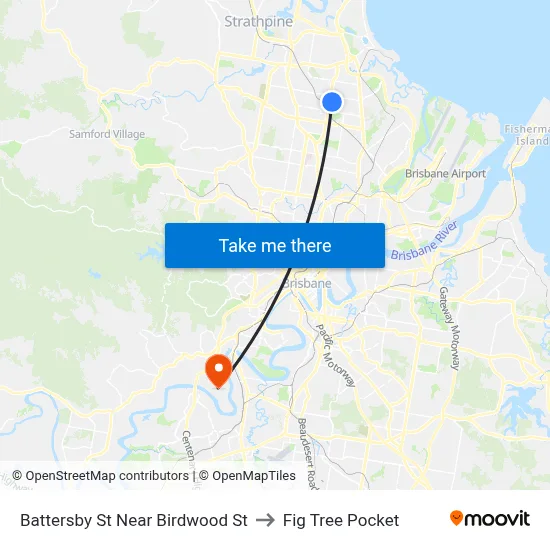 Battersby St Near Birdwood St to Fig Tree Pocket map