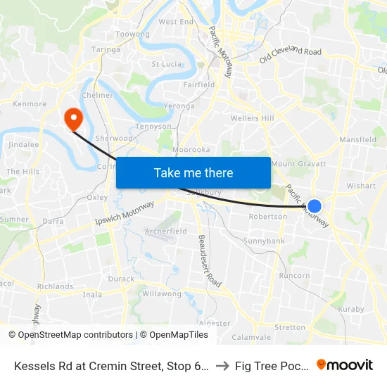 Kessels Rd at Cremin Street, Stop 60/45 to Fig Tree Pocket map