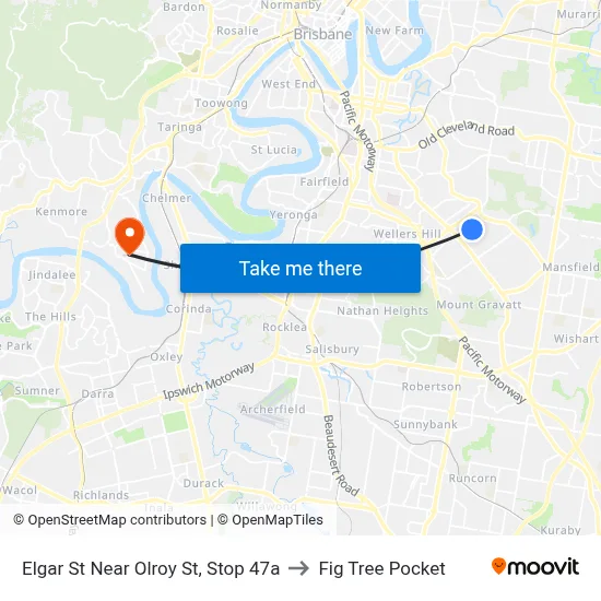 Elgar St Near Olroy St, Stop 47a to Fig Tree Pocket map