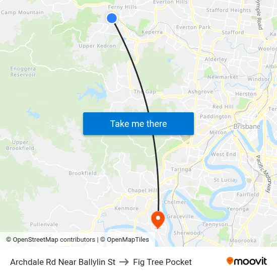 Archdale Rd Near Ballylin St to Fig Tree Pocket map