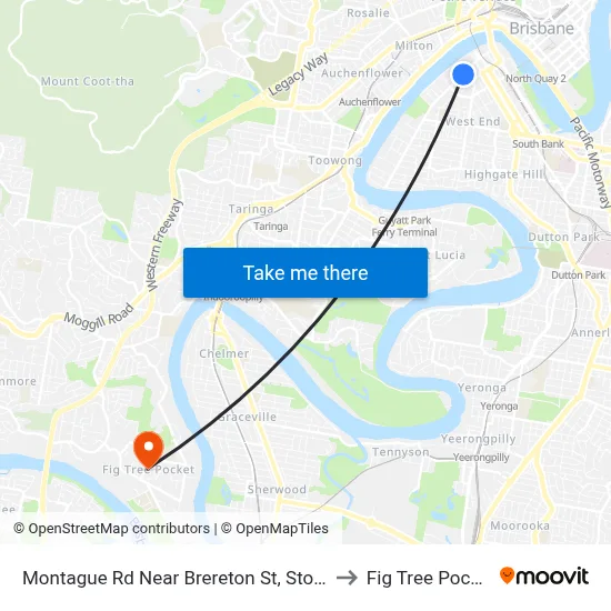 Montague Rd Near Brereton St, Stop 5 to Fig Tree Pocket map
