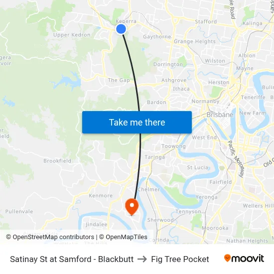 Satinay St at Samford - Blackbutt to Fig Tree Pocket map