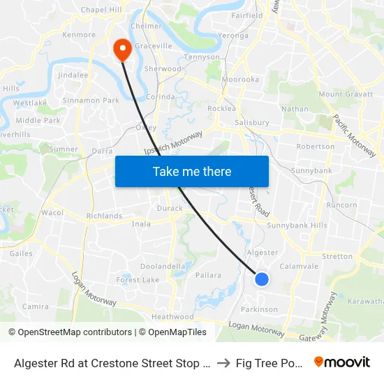 Algester Rd at Crestone Street Stop 90/89 to Fig Tree Pocket map