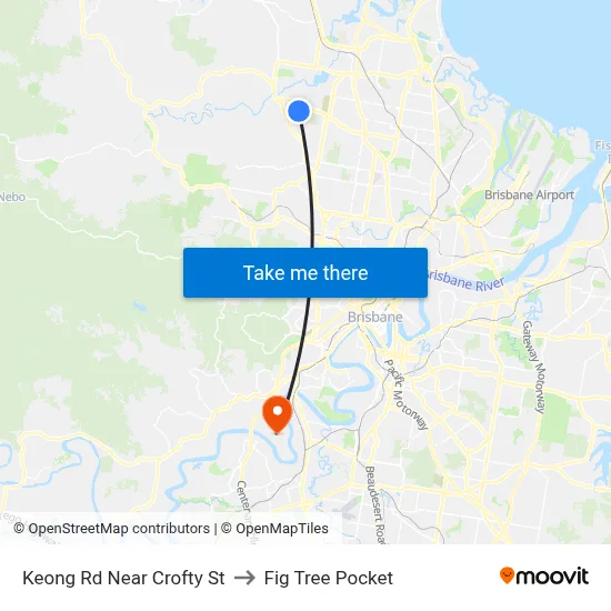 Keong Rd Near Crofty St to Fig Tree Pocket map