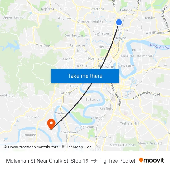 Mclennan St Near Chalk St, Stop 19 to Fig Tree Pocket map