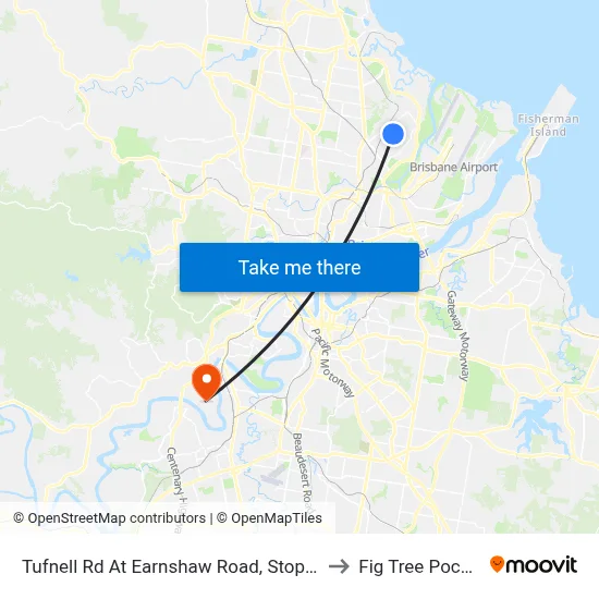 Tufnell Rd At Earnshaw Road, Stop 32 to Fig Tree Pocket map