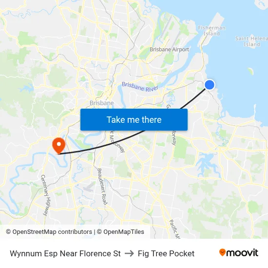 Wynnum Esp Near Florence St to Fig Tree Pocket map