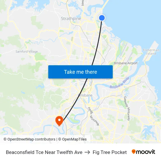 Beaconsfield Tce Near Twelfth Ave to Fig Tree Pocket map
