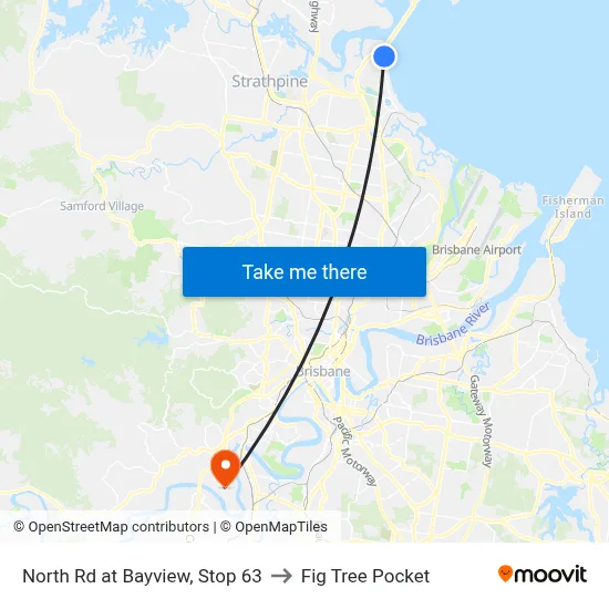 North Rd at Bayview, Stop 63 to Fig Tree Pocket map