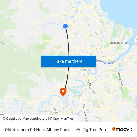 Old Northern Rd Near Albany Forest Dr to Fig Tree Pocket map