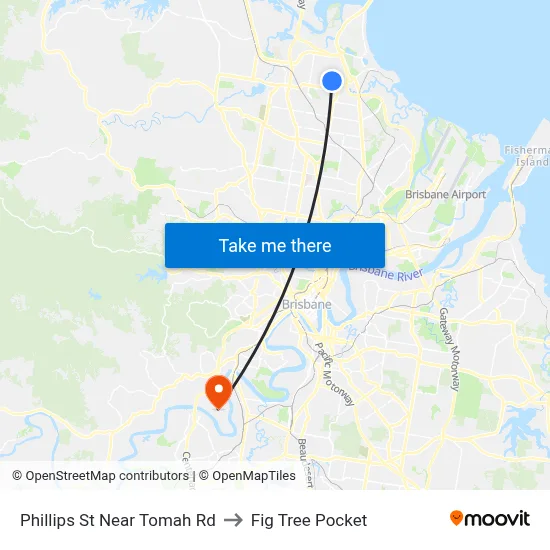 Phillips St Near Tomah Rd to Fig Tree Pocket map