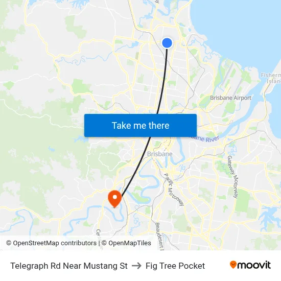 Telegraph Rd Near Mustang St to Fig Tree Pocket map