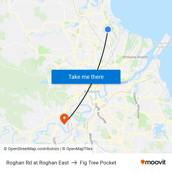 Roghan Rd at Roghan East to Fig Tree Pocket map