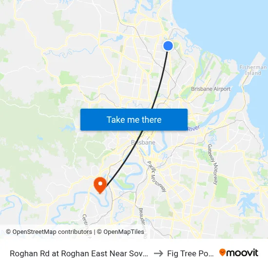 Roghan Rd at Roghan East Near Sovereign Pl to Fig Tree Pocket map