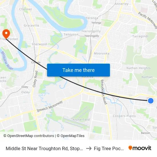 Middle St Near Troughton Rd, Stop 53 to Fig Tree Pocket map