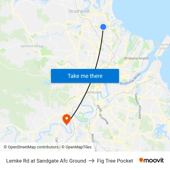 Lemke Rd at Sandgate Afc Ground to Fig Tree Pocket map