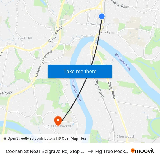Coonan St Near Belgrave Rd, Stop 21 to Fig Tree Pocket map