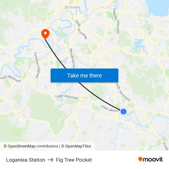 Loganlea Station to Fig Tree Pocket map