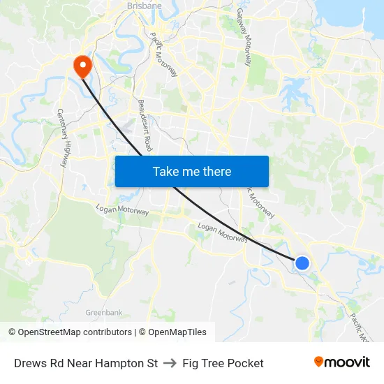 Drews Rd Near Hampton St to Fig Tree Pocket map