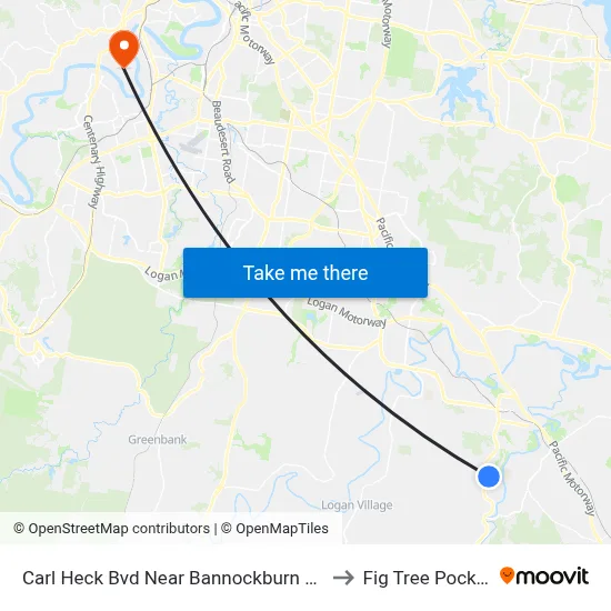 Carl Heck Bvd Near Bannockburn Rd to Fig Tree Pocket map