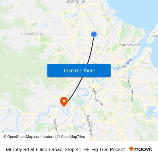 Murphy Rd at Ellison Road, Stop 41 to Fig Tree Pocket map