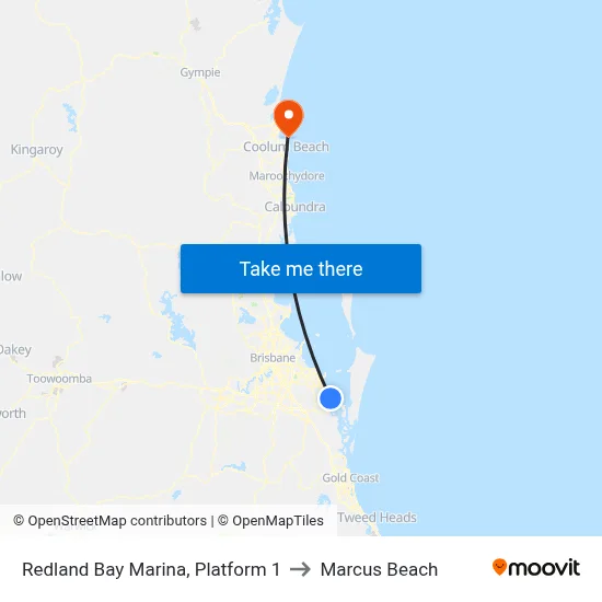 Redland Bay Marina, Platform 1 to Marcus Beach map