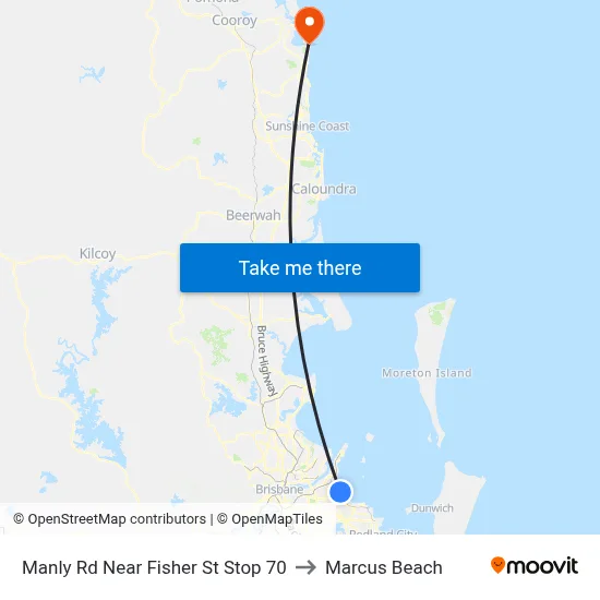 Manly Rd Near Fisher St Stop 70 to Marcus Beach map