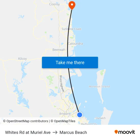 Whites Rd at Muriel Ave to Marcus Beach map