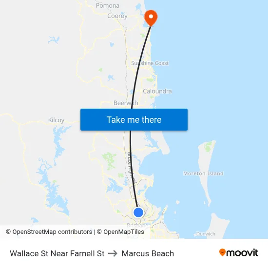 Wallace St Near Farnell St to Marcus Beach map
