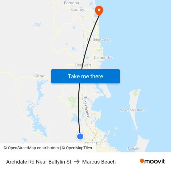 Archdale Rd Near Ballylin St to Marcus Beach map