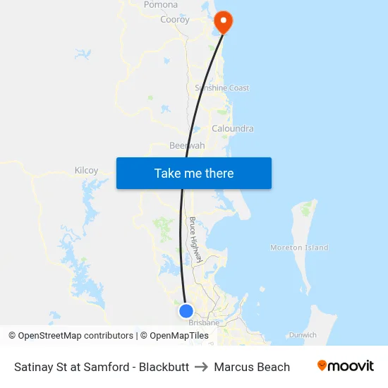 Satinay St at Samford - Blackbutt to Marcus Beach map