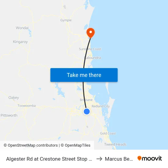 Algester Rd at Crestone Street Stop 90/89 to Marcus Beach map