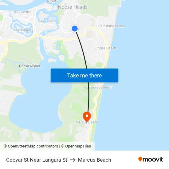 Cooyar St Near Langura St to Marcus Beach map