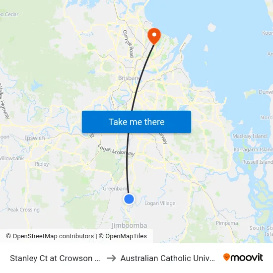 Stanley Ct at Crowson Lane to Australian Catholic University map