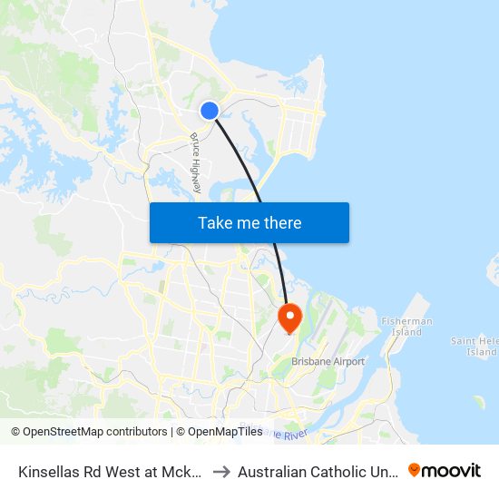 Kinsellas Rd West at Mckenzie Rd to Australian Catholic University map