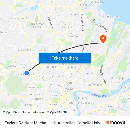 Taylors Rd Near Mitcham St to Australian Catholic University map